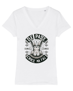 De Paste cruce ma fac Tricou mânecă scurtă guler V Damă Evoker