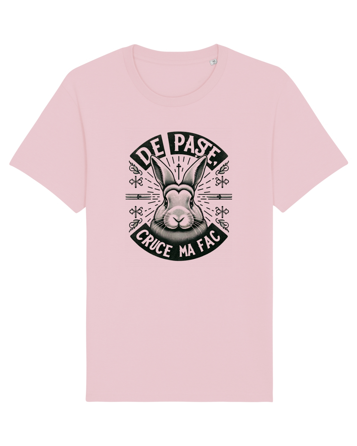 Tricou mânecă scurtă Unisex Rocker Cotton Pink