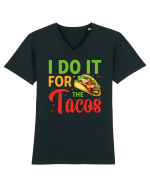 I do it for the tacos Tricou mânecă scurtă guler V Bărbat Presenter