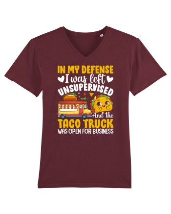 In my defense, I was left unsupervised and the taco truck was open Burgundy