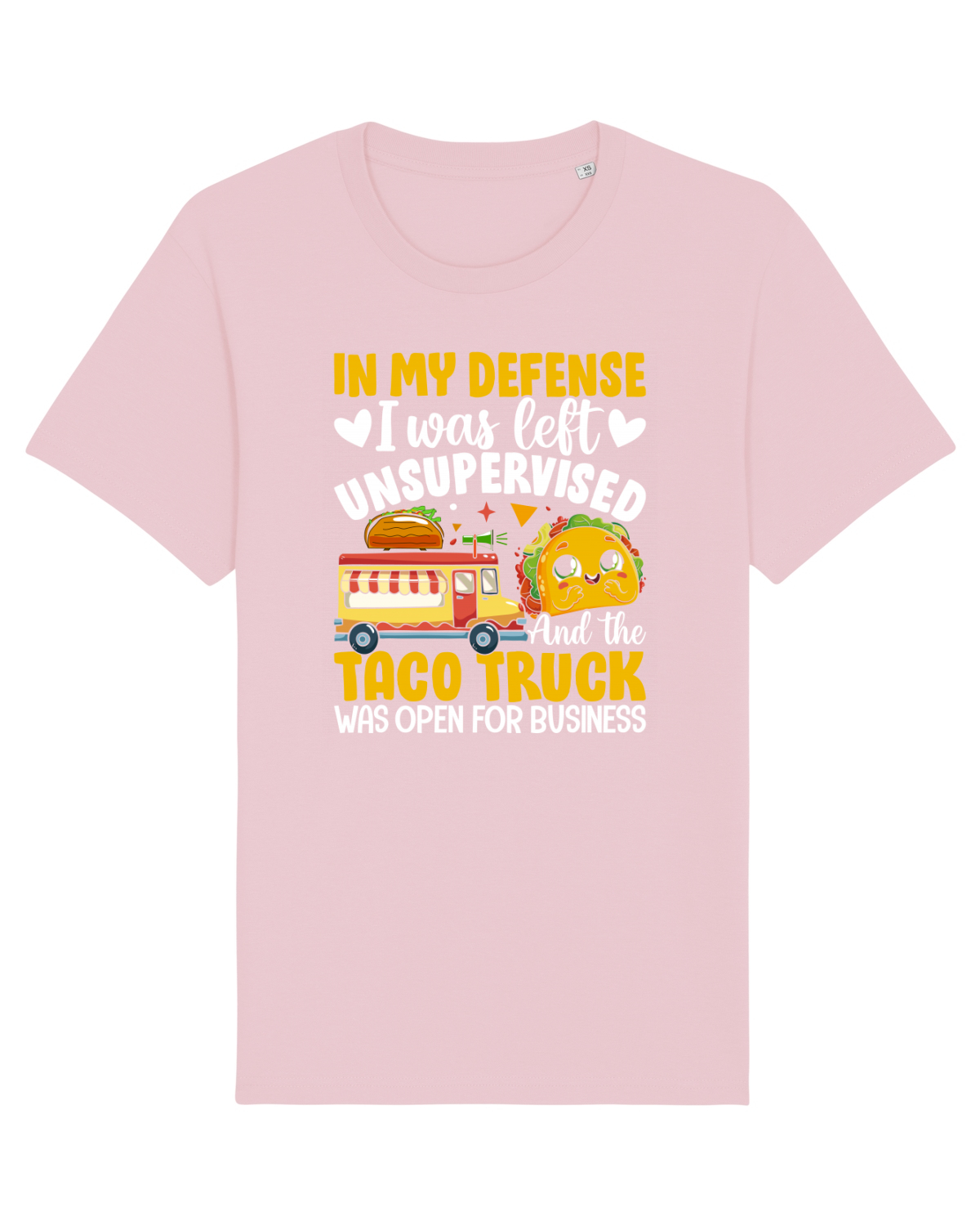 Tricou mânecă scurtă Unisex Rocker Cotton Pink