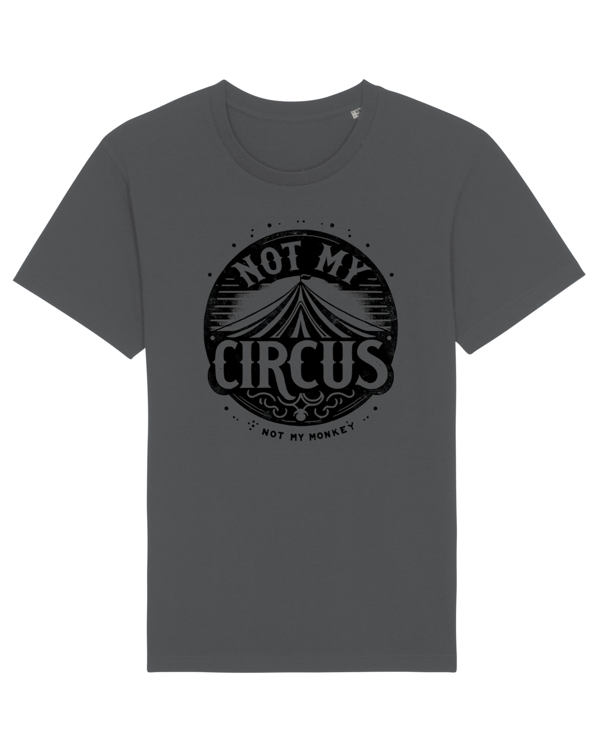 Tricou mânecă scurtă Unisex Rocker Anthracite