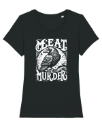 Meat is murder Tricou mânecă scurtă guler larg fitted Damă Expresser