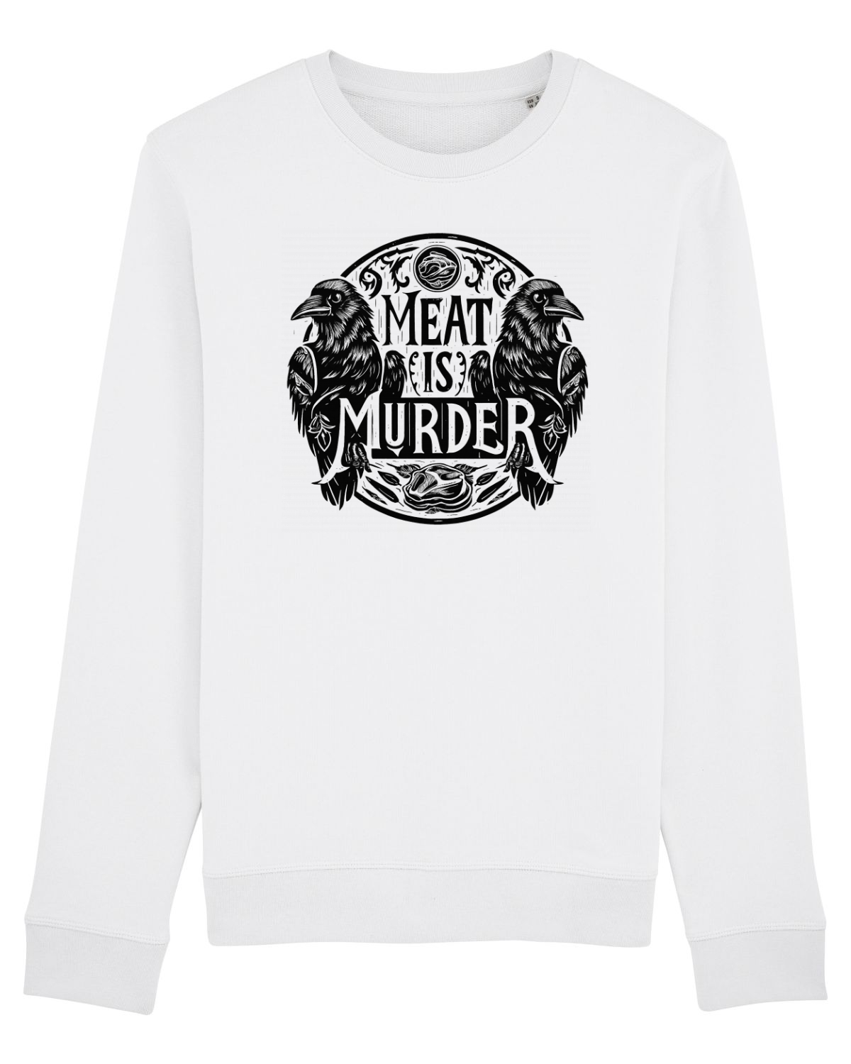 Bluză mânecă lungă Unisex Rise White