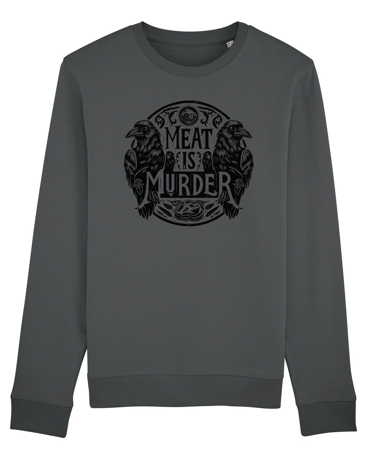 Bluză mânecă lungă Unisex Rise Anthracite