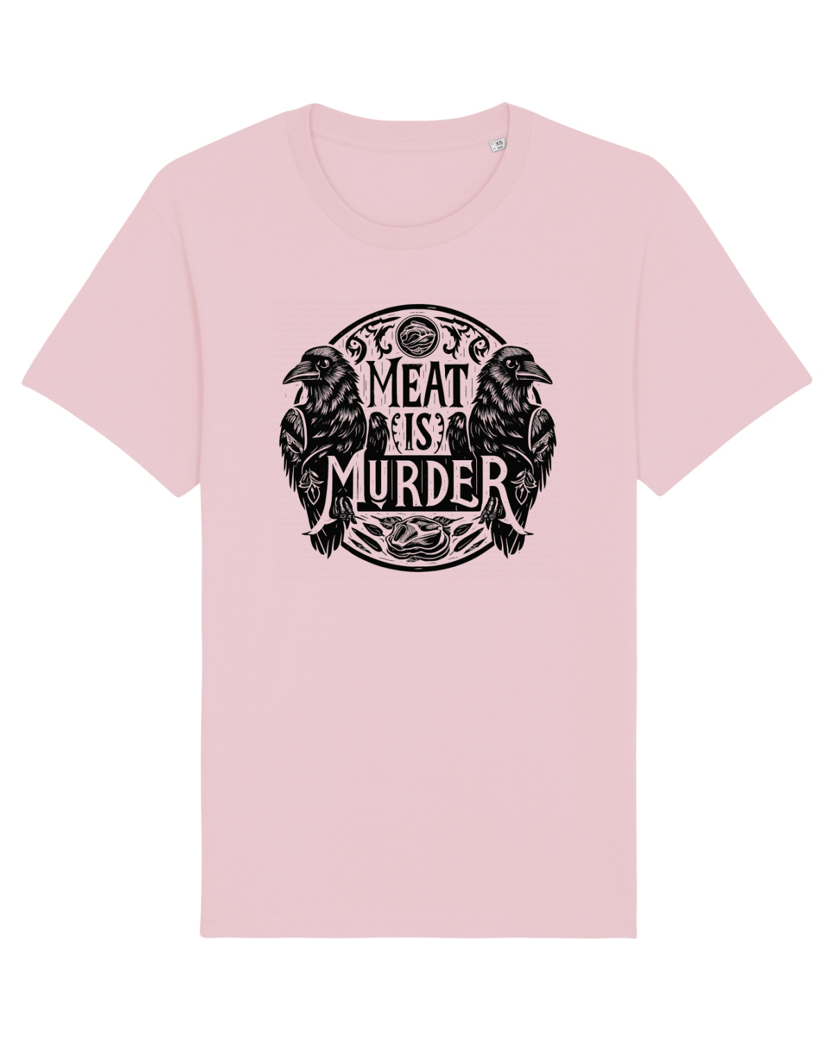 Tricou mânecă scurtă Unisex Rocker Cotton Pink