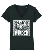 Meat is murder Tricou mânecă scurtă guler V Damă Evoker
