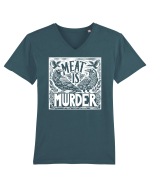 Meat is murder Tricou mânecă scurtă guler V Bărbat Presenter