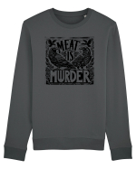 Meat is murder Bluză mânecă lungă Unisex Rise