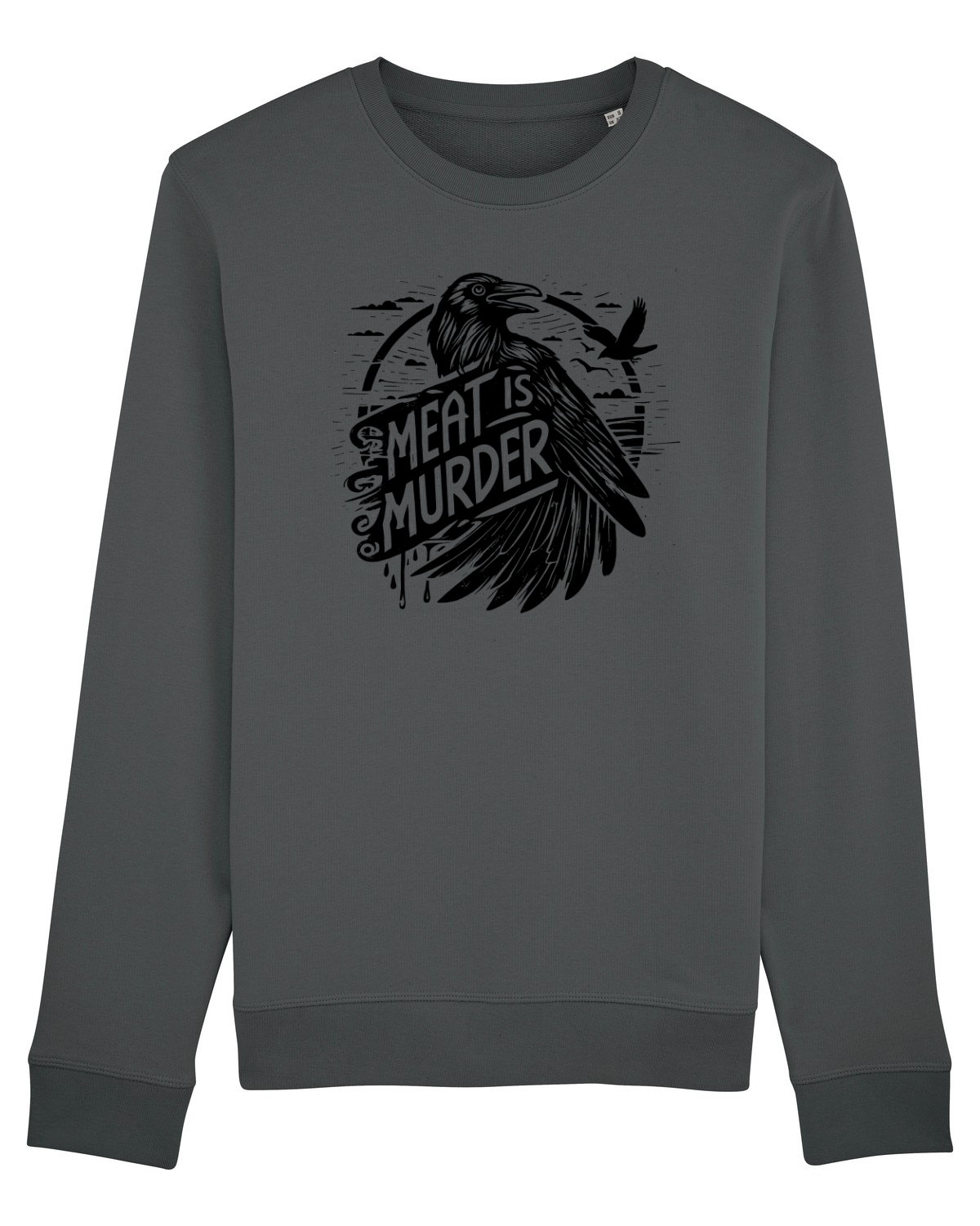 Bluză mânecă lungă Unisex Rise Anthracite