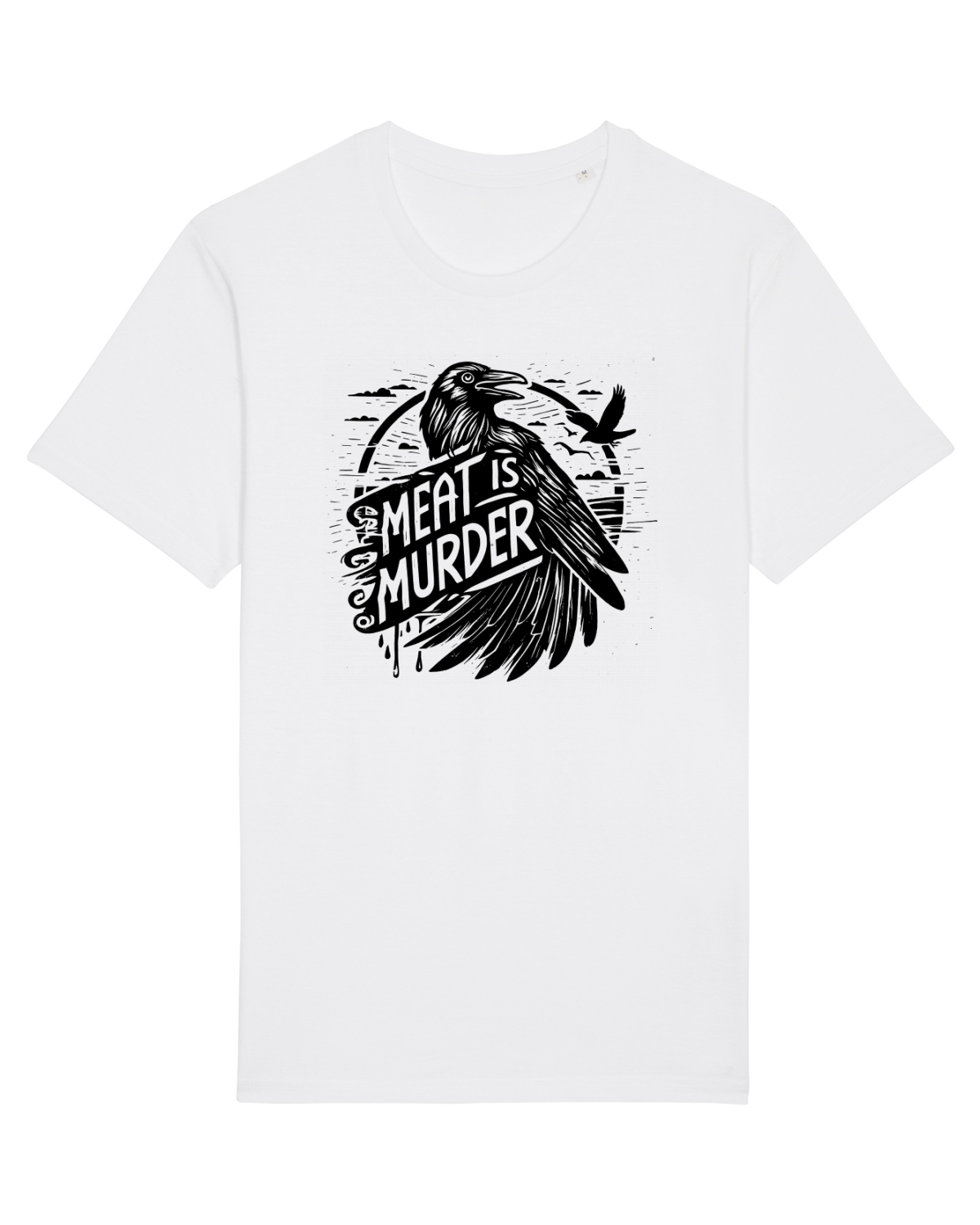 Tricou mânecă scurtă Unisex Rocker White