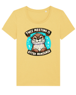 This meeting is otter nonsense Tricou mânecă scurtă guler larg fitted Damă Expresser