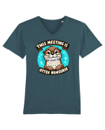 This meeting is otter nonsense Tricou mânecă scurtă guler V Bărbat Presenter