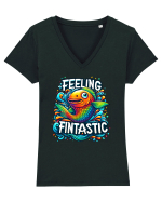 Feeling fintastic Tricou mânecă scurtă guler V Damă Evoker