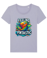 Feeling fintastic Tricou mânecă scurtă guler larg fitted Damă Expresser