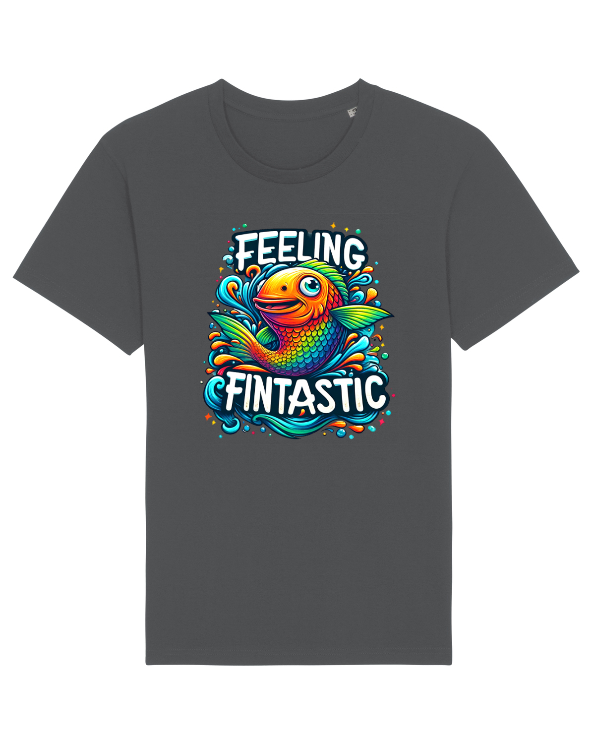 Tricou mânecă scurtă Unisex Rocker Anthracite