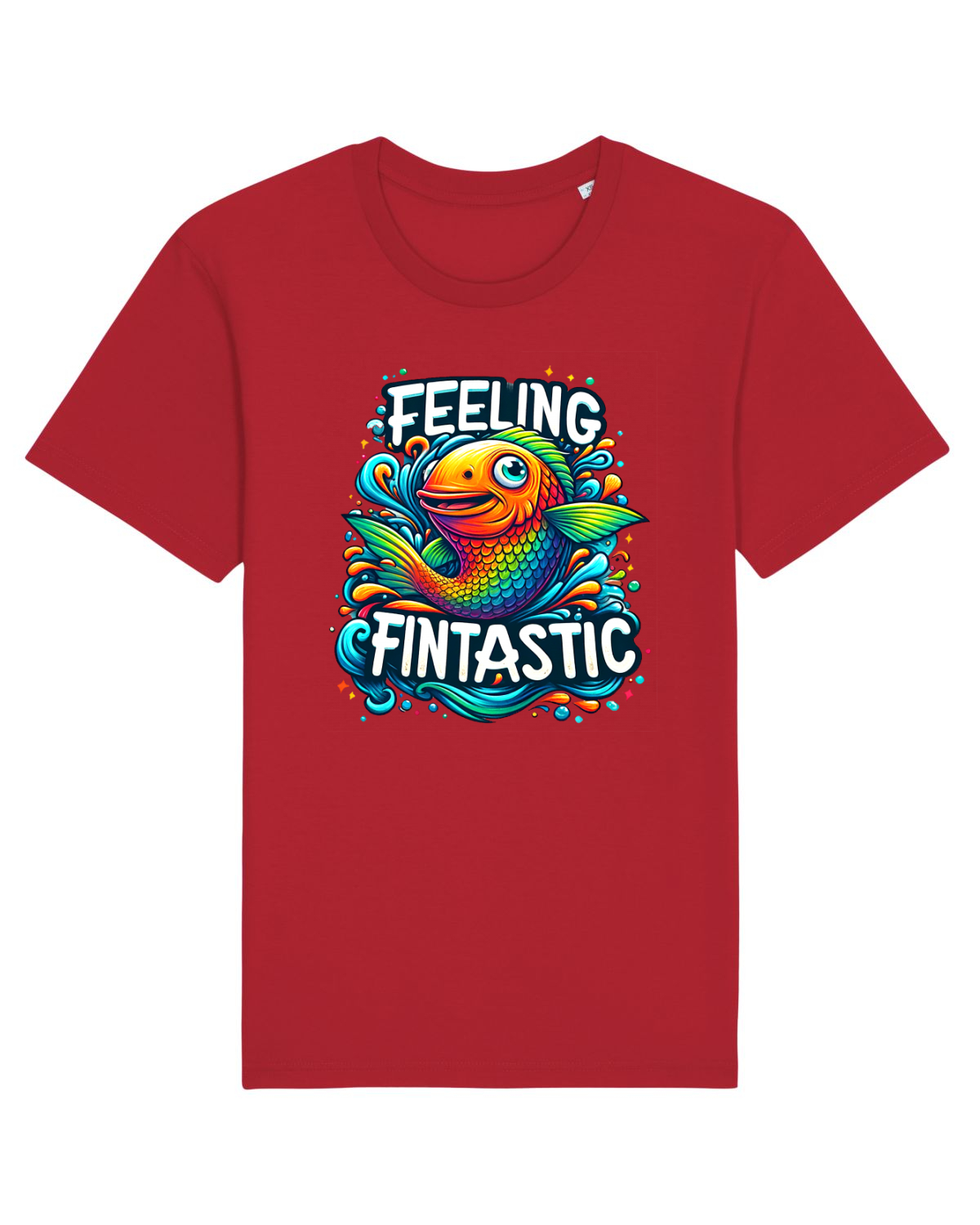 Tricou mânecă scurtă Unisex Rocker Red