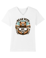 Bear with me Tricou mânecă scurtă guler V Bărbat Presenter