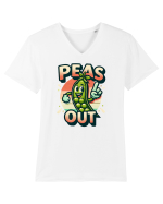 Peas out Tricou mânecă scurtă guler V Bărbat Presenter