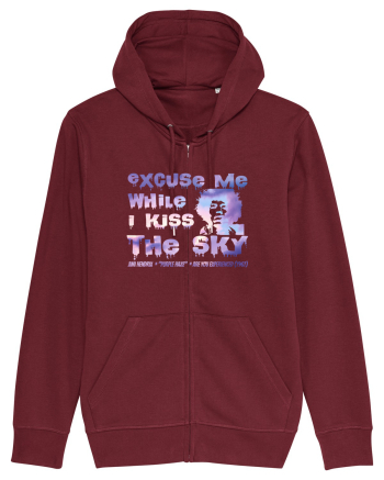 EXCUSE ME WHILE I KISS THE SKY - Jimi Hendrix Burgundy