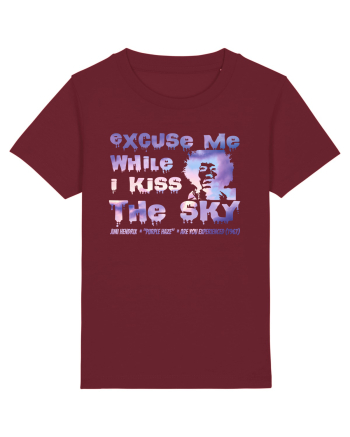 EXCUSE ME WHILE I KISS THE SKY - Jimi Hendrix Burgundy