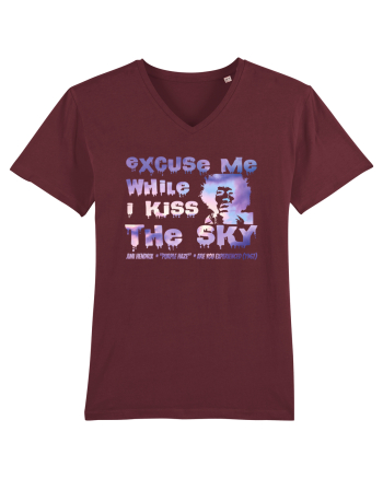 EXCUSE ME WHILE I KISS THE SKY - Jimi Hendrix Burgundy
