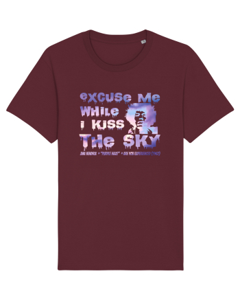 EXCUSE ME WHILE I KISS THE SKY - Jimi Hendrix Burgundy