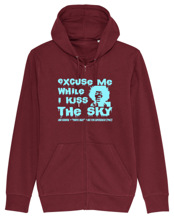 EXCUSE ME WHILE I KISS THE SKY - Jimi Hendrix 2 Burgundy