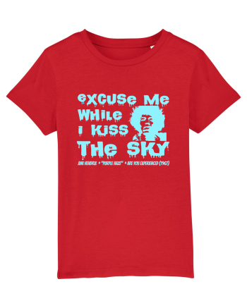 EXCUSE ME WHILE I KISS THE SKY - Jimi Hendrix 2 Red