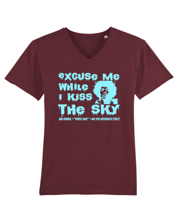 EXCUSE ME WHILE I KISS THE SKY - Jimi Hendrix 2 Burgundy