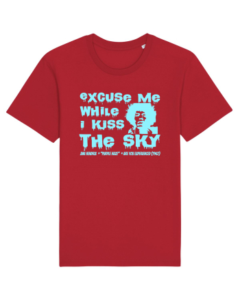 EXCUSE ME WHILE I KISS THE SKY - Jimi Hendrix 2 Red