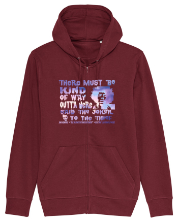 THERE MUST BE A WAY OUTTA HERE - Jimi Hendrix  Burgundy