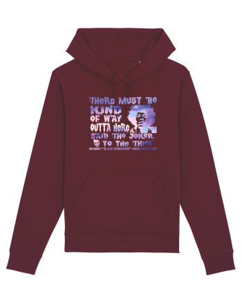 THERE MUST BE A WAY OUTTA HERE - Jimi Hendrix  Burgundy