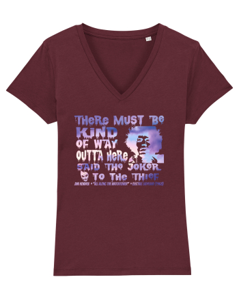THERE MUST BE A WAY OUTTA HERE - Jimi Hendrix  Burgundy