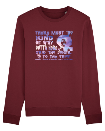 THERE MUST BE A WAY OUTTA HERE - Jimi Hendrix  Burgundy
