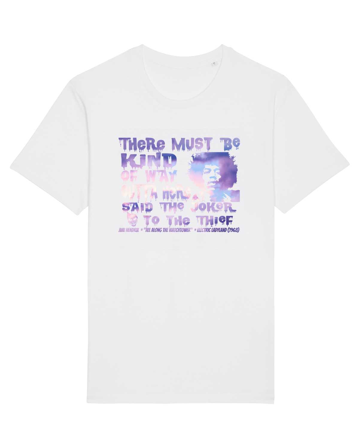 Tricou mânecă scurtă Unisex Rocker White