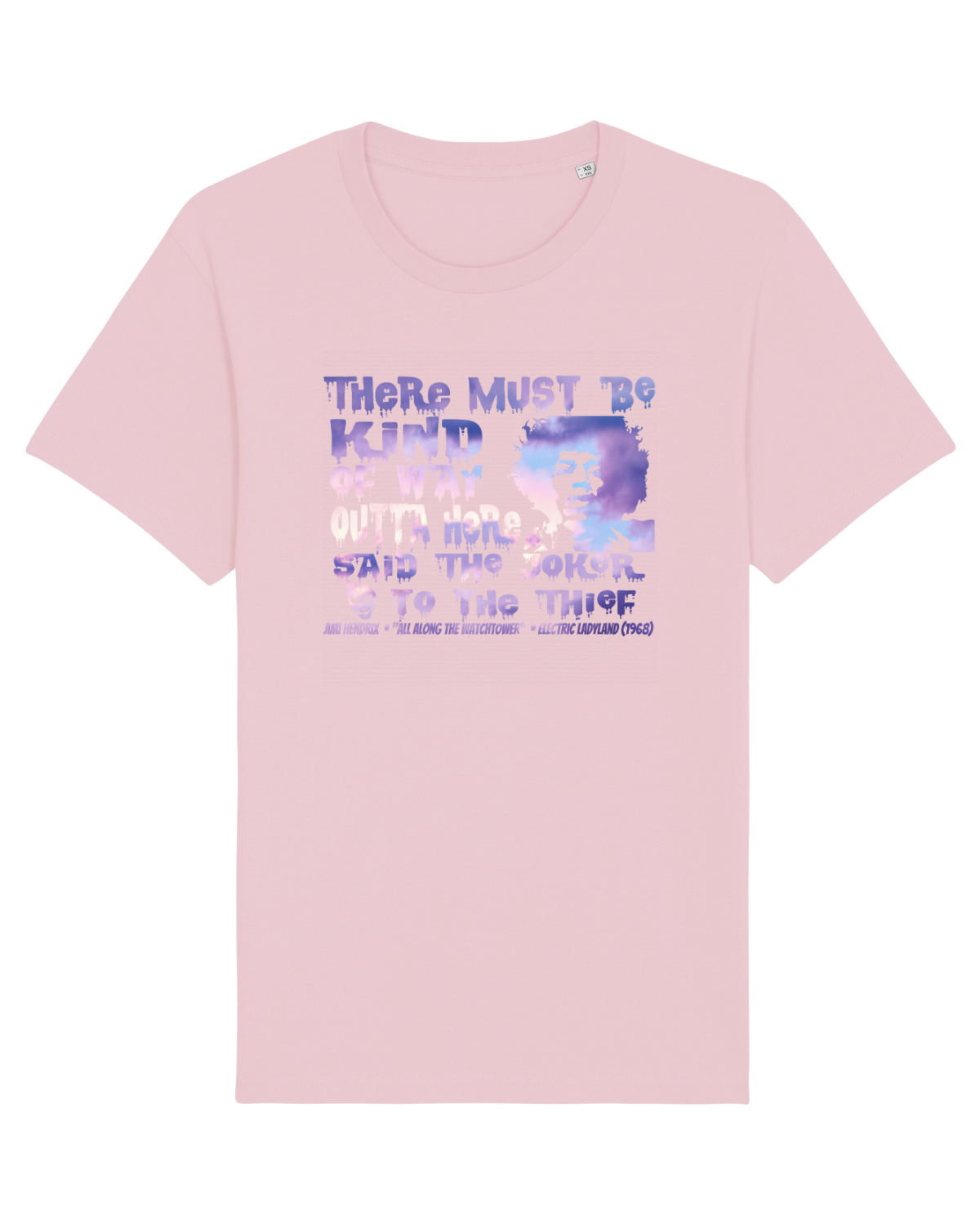 Tricou mânecă scurtă Unisex Rocker Cotton Pink