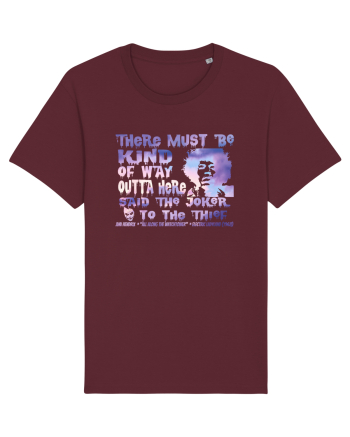 THERE MUST BE A WAY OUTTA HERE - Jimi Hendrix  Burgundy