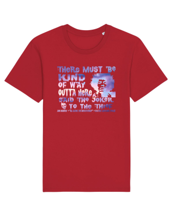 THERE MUST BE A WAY OUTTA HERE - Jimi Hendrix  Red