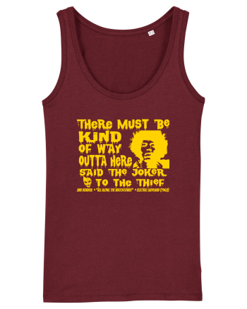 THERE MUST BE A WAY OUTTA HERE - Jimi Hendrix 2  Burgundy