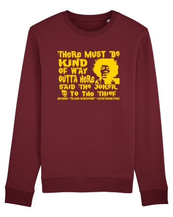 THERE MUST BE A WAY OUTTA HERE - Jimi Hendrix 2  Burgundy