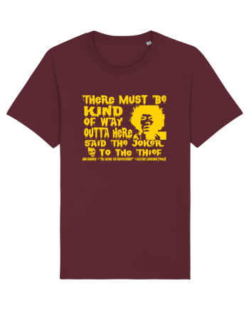 THERE MUST BE A WAY OUTTA HERE - Jimi Hendrix 2  Burgundy