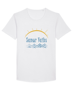 Samăr Vaibs Tricou mânecă scurtă guler larg Bărbat Skater
