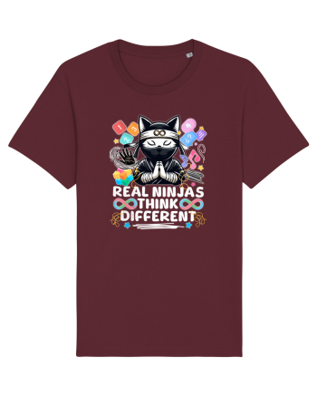 Copil Autist Pisica Ninja Burgundy