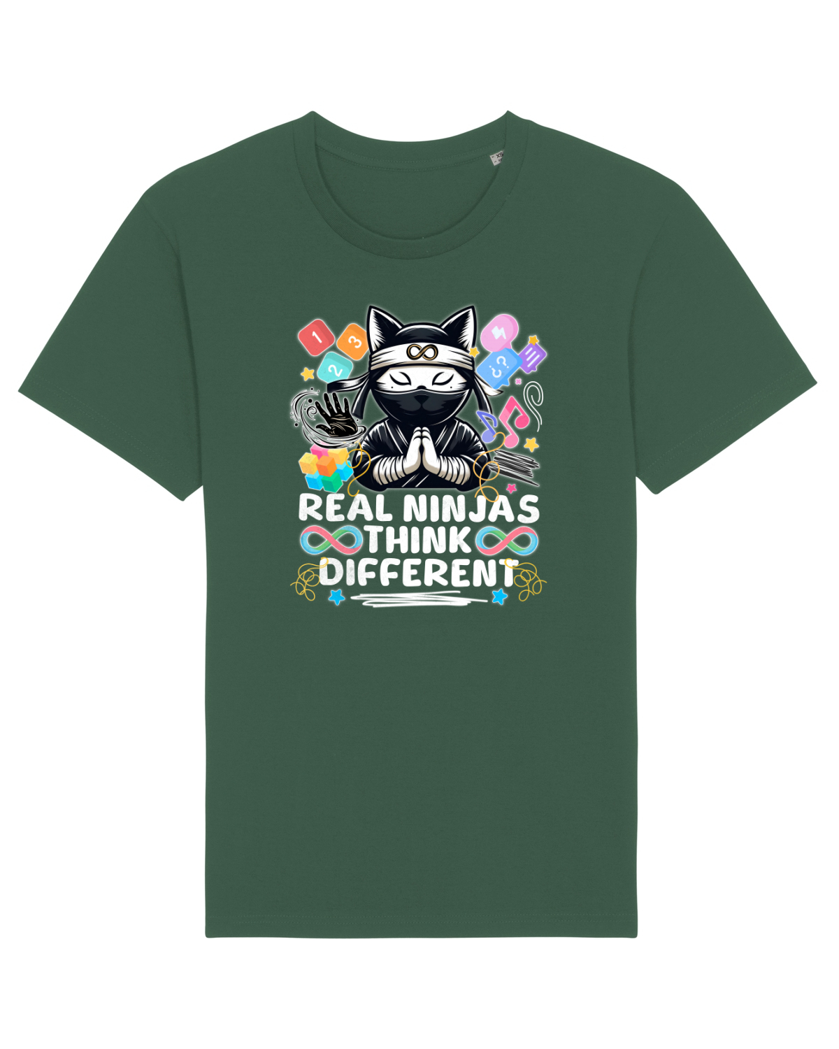 Tricou mânecă scurtă Unisex Rocker Bottle Green