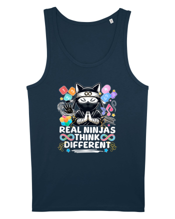 Copil Autist Pisica Ninja Navy