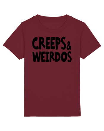 Creeps & Weirdos - black Burgundy