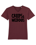 Creeps & Weirdos - black Tricou mânecă scurtă guler V Bărbat Presenter