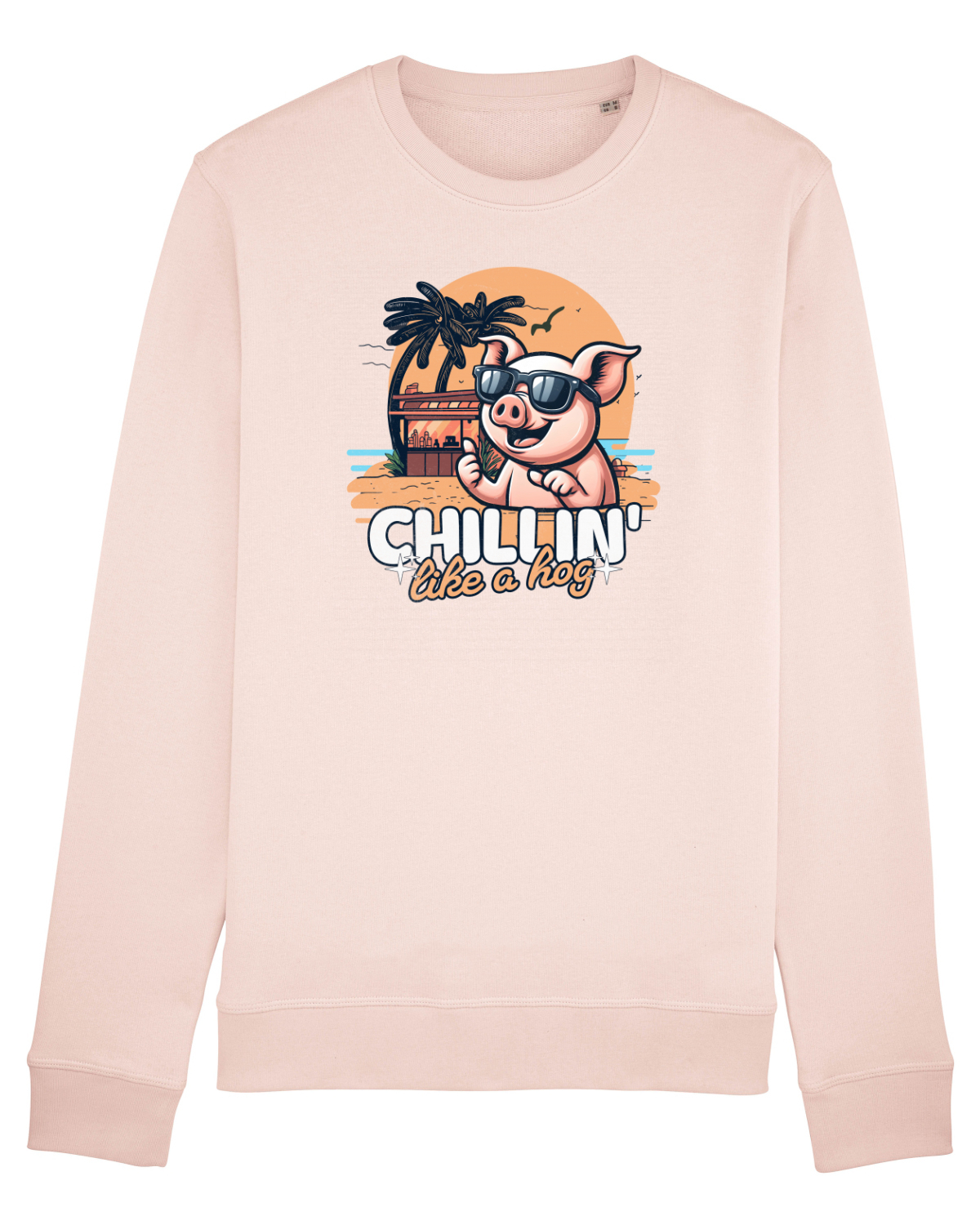 Bluză mânecă lungă Unisex Rise Candy Pink