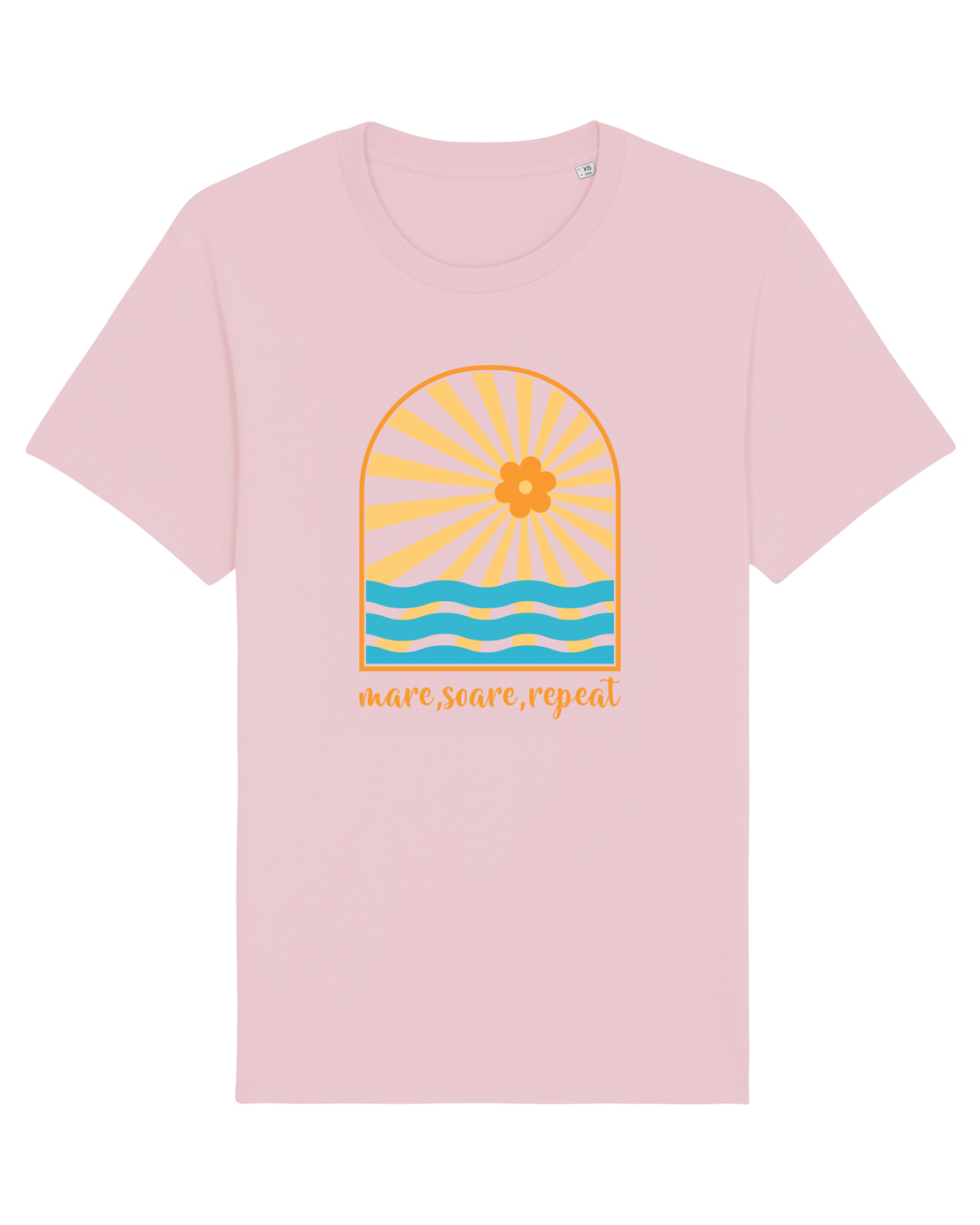 Tricou mânecă scurtă Unisex Rocker Cotton Pink